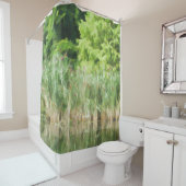 Rideaux De Douche Cattails Dans L'Étang (En situation)