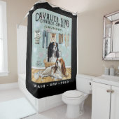 Rideaux De Douche Cavalier King Charles Spaniel (En situation)