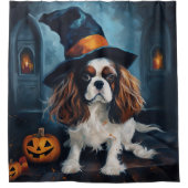 Rideaux De Douche Cavalier King Citrouilles Halloween effrayant (Devant)