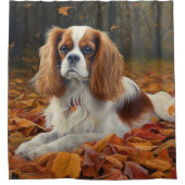 Rideaux De Douche Cavalier King en automne Feuilles automne Inspirat (Devant)