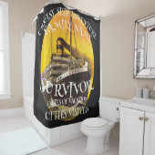 Rideaux De Douche Célébration Classe Grad Retrait 2024 Bateau de cro (En situation)