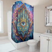 Rideaux De Douche Celestial Hamsa  (En situation)