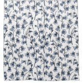 Rideaux De Douche Cellules bleues, Cloches, Bellflowers (Devant)
