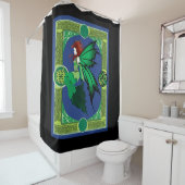 Rideaux De Douche Celtic Knot Work Green Fairy (En situation)