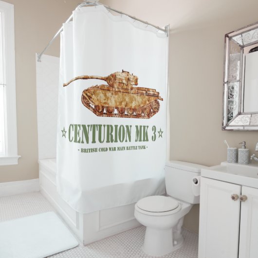 Rideaux De Douche Centurion MK 3 Tank British MBT de guerre froide (En situation)