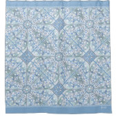 Rideaux De Douche Céramique Lace bleu clair (Devant)