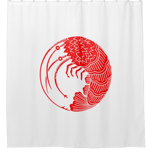 Rideaux De Douche Cercle de langoustine (Devant)