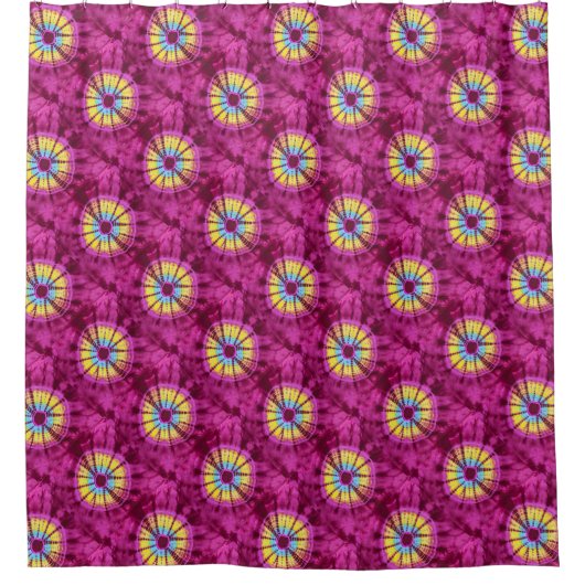 Rideaux De Douche Cercle Hippie batik (Devant)