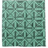 Rideaux De Douche Cercles Art Déco et diamants (Devant)