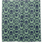 Rideaux De Douche Cercles bleus en cercles (Devant)