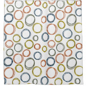 Rideaux De Douche Cercles Boho (Devant)