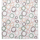 Rideaux De Douche Cercles Boho (Devant)