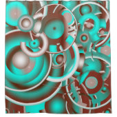 Rideaux De Douche Cercles célestes circulaires (Devant)