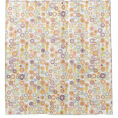 Rideaux De Douche Cercles d'automne rétro (Devant)