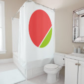 Rideaux De Douche cercles de broyage de couleur (En situation)