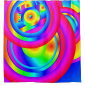 Rideaux De Douche Cercles de couleur (Devant)