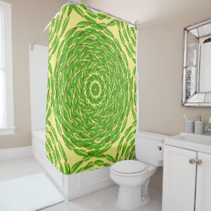 Rideaux De Douche Cercles de feuilles concentrées par Kenneth Yoncic