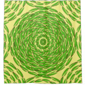 Rideaux De Douche Cercles de feuilles concentrées par Kenneth Yoncic (Devant)