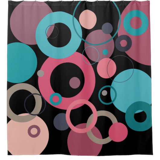 Rideaux De Douche Cercles de l'horizon (Devant)