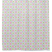 Rideaux De Douche cercles et formes hexagonales (Devant)