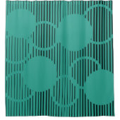 Rideaux De Douche Cercles Turquoise (Devant)