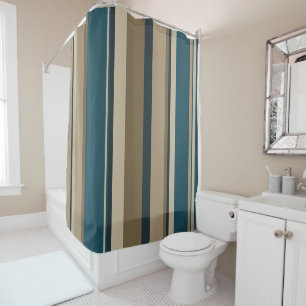 Rideaux De Douche Cercles turquoises et tactiles