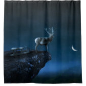 Rideaux De Douche cerf au clair de lune (Devant)