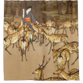 Rideaux De Douche Cerf au Sanctuaire Kasuga Yoshida Hiroshi 1928 (Devant)