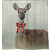 Rideaux De Douche Cerf de Noël (Devant)