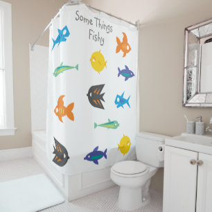 Rideaux De Douche Certaines choses Fishy_Amateurs d'océan_Aquarium e