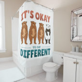 Rideaux De Douche C'est OK d'être différent Invitation Napkins T-shi (En situation)