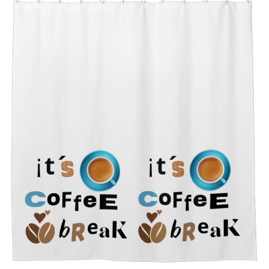 Rideaux De Douche c'est une pause café (Devant)
