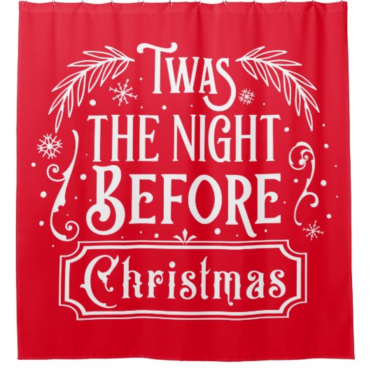 Rideaux De Douche C'Était La Nuit Avant Noël (Devant)