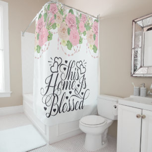 Rideaux De Douche Cette Maison Est Bénie