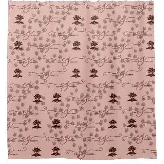 Rideaux De Douche CG-Lotus Dragon Prints (Devant)