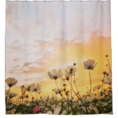 Rideaux De Douche champ avec fleurs (Devant)
