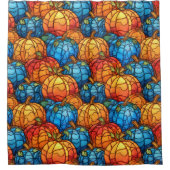 Rideaux De Douche Champ Citrouille en verre tendu (Devant)