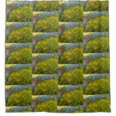 Rideaux De Douche Champ de semences à Sunrise par Vincent van Gogh (Devant)