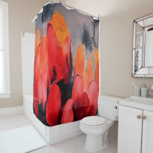 Rideaux De Douche Champ de tulipes – Intensité florale abstraite