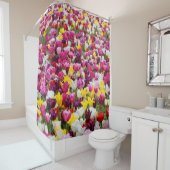 Rideaux De Douche champ plein de tulipes (En situation)