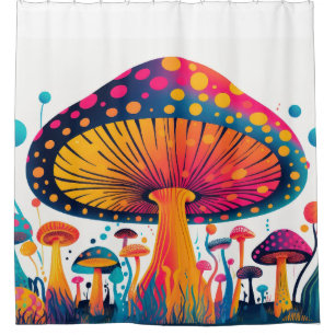 Rideaux De Douche Champignon champignon art plante. Petite
