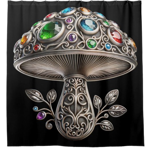 Rideaux De Douche Champignon Filigree Gemstone (Devant)