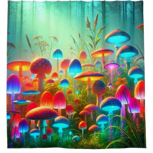 Rideaux De Douche Champignons (Devant)