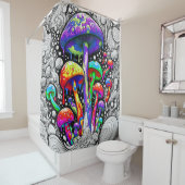 Rideaux De Douche Champignons magiques (En situation)