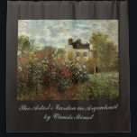 Rideaux De Douche Changez la couleur ! Le jardin de Monet à Argenteu<br><div class="desc">Un rideau de douche amusant avec un arrière - plan marron. Cliquez sur le bouton "customiser" et choisissez une autre couleur ! Le Jardin de l'Artiste à Argenteuil (Un coin du Jardin avec Dahlias) (1873) de Claude Monet est un impressionisme vintage peinture de la nature florale d'art. Une ferme de...</div>