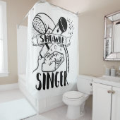Rideaux De Douche Chanter sous la douche (En situation)