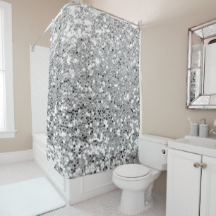 Rideaux De Douche Charme de paillette de parties scintillantes de