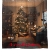 Rideaux De Douche Charme de Yuletide (Devant)