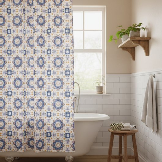 Rideaux De Douche Charme rustique de grand-mère 
