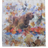 Rideaux De Douche Chasse au Setter irlandais (Devant)